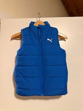 Puma Royal Blue Quilted Sleeveless Puffer Vest